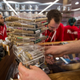 A customer reaches for cannabis products at MedMen, one of the two Los Angeles area pot shops that began selling marijuana for recreational use under the new California marijuana law on January 2, 2018 in West Hollywood, California.